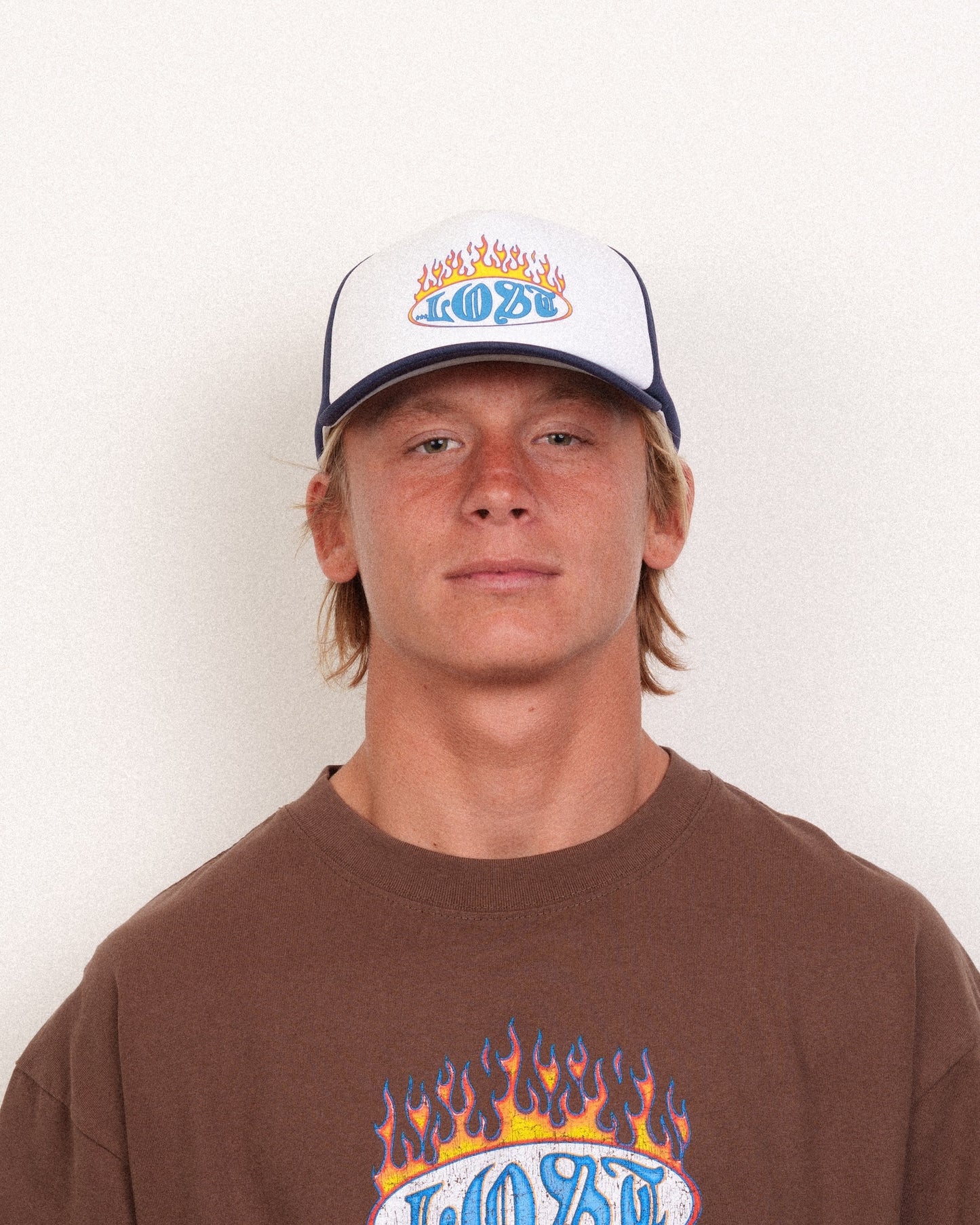 Flamer Trucker Navy / White