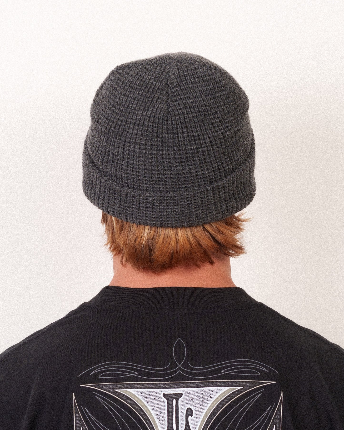 Flamin Eyeball Beanie Charcoal