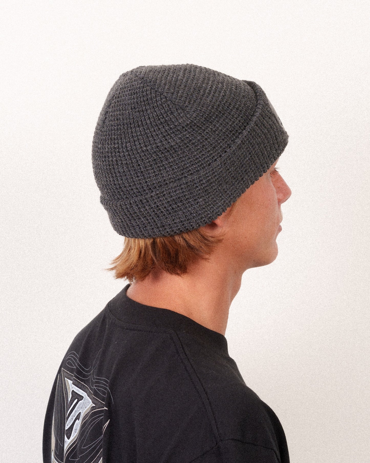 Flamin Eyeball Beanie Charcoal