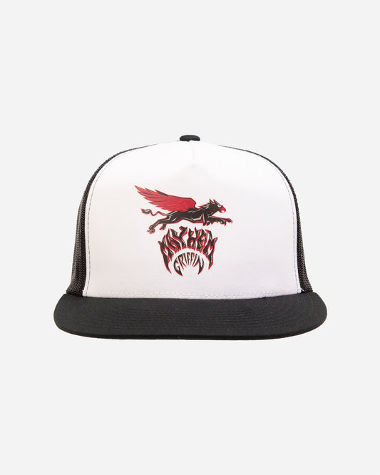 Mayhem Griffin Trucker Black With White
