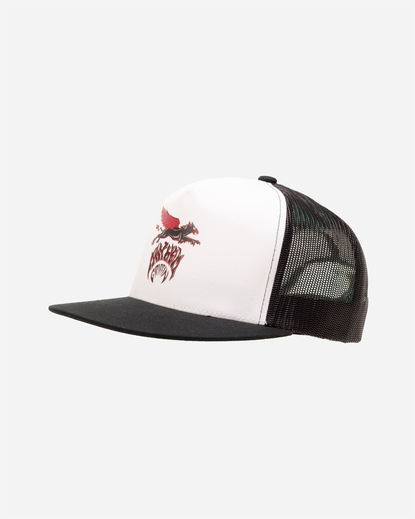 Mayhem Griffin Trucker Black With White