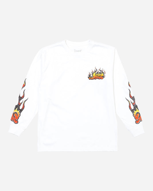 Youth Flame Lam Long Sleeve Te White