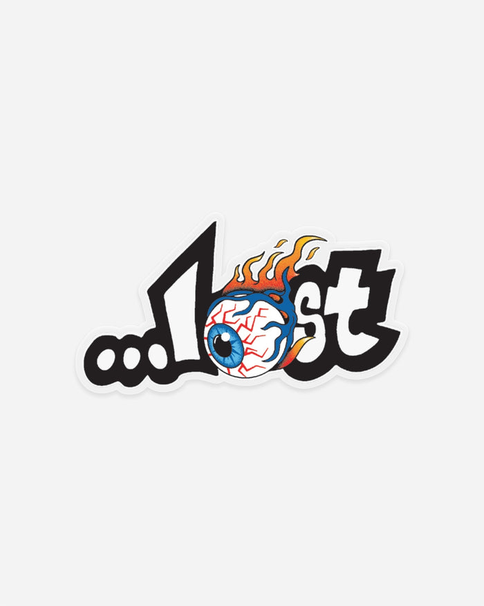 Flamin' Eyeball Sticker