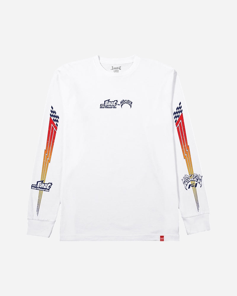 Formula-1 Mayhem Long Sleeve Tee White