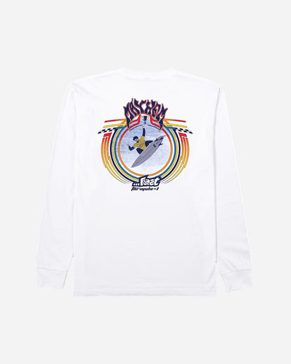 Formula-1 Mayhem Long Sleeve Tee White