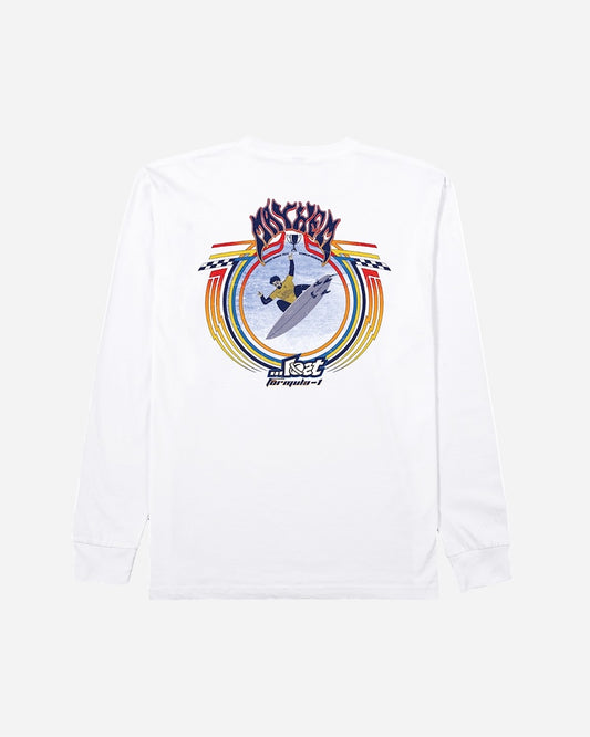 Formula-1 Mayhem Long Sleeve Tee White