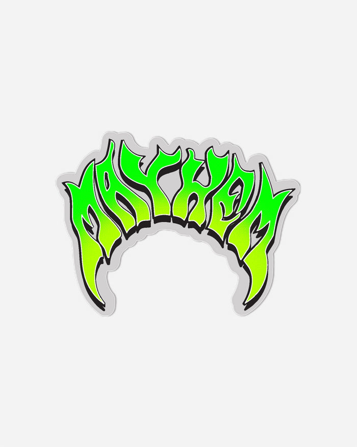 Mayhem Fade Flo. Green Sticker