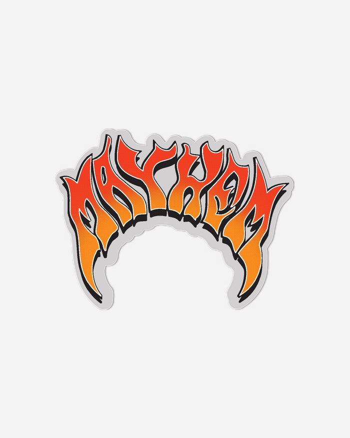 Mayhem Fade Flo. Orange Sticker