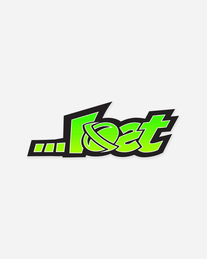 Planet Lam Flo. Green Fade Sticker