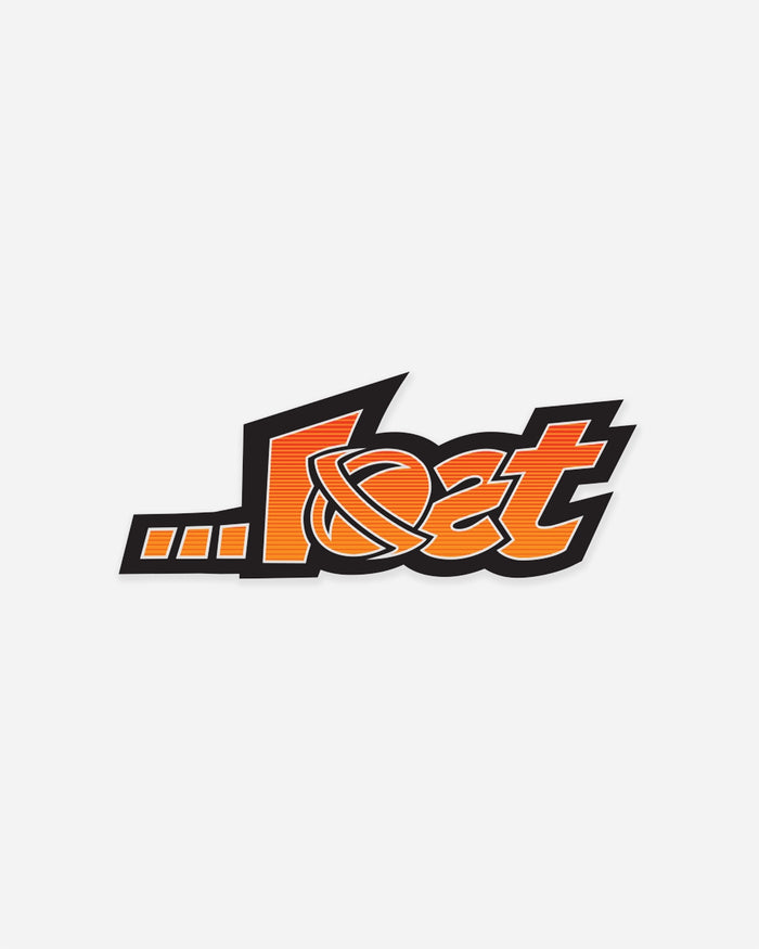 Planet Lam Flo. Orange Fade Sticker
