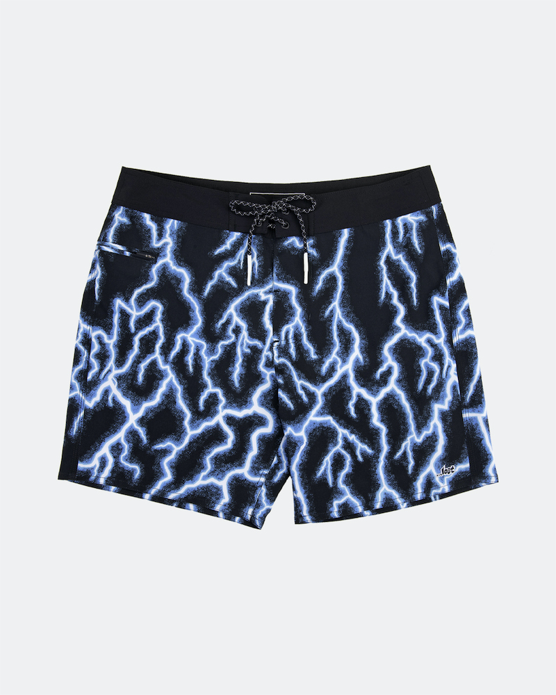 Lightning Basic Shorts (Blue/Black) – Congruent Space *₊˚⁎*₊