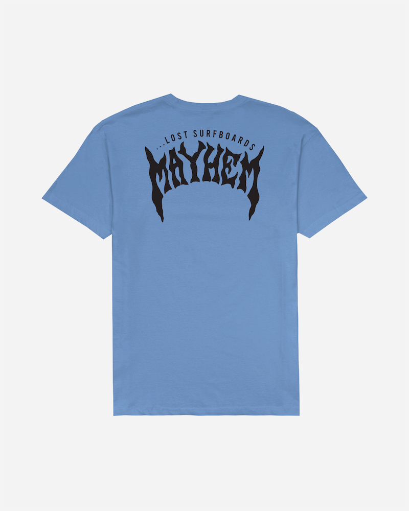 Mayhem Designs Tee Coastal Blue - Lost Enterprises